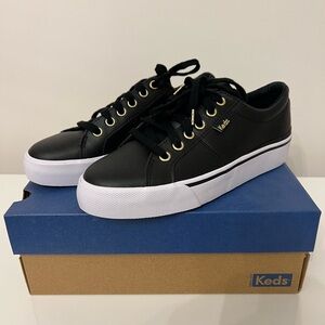 KEDS - jump kick duo leather black